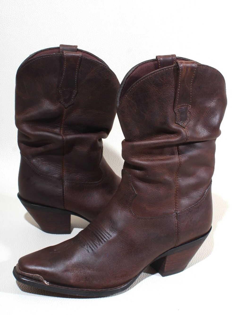 Durango RD3494 Womens 8.5M Brown Leather Slouch Western Cowboy Boots NWOB